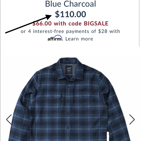 Grayers charcoal blue flannel - Picture 8 of 8